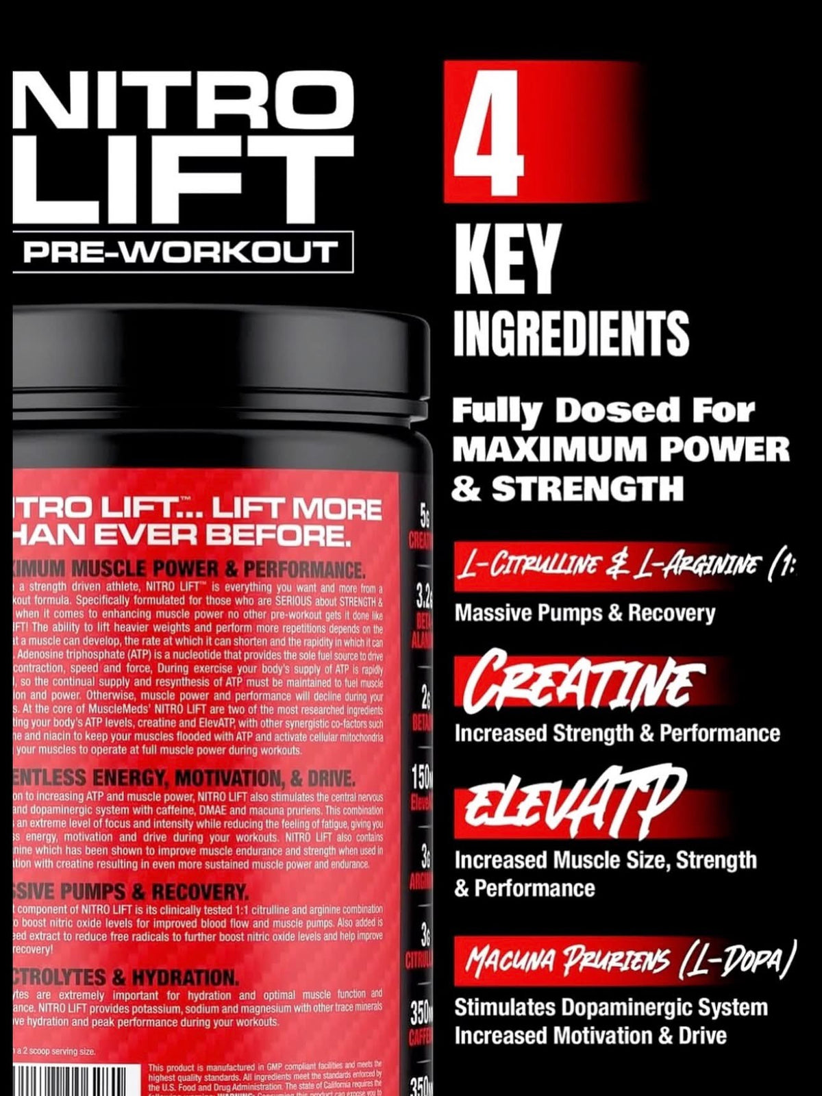 MuscleMeds NITRO-LIFT Pre-Workout