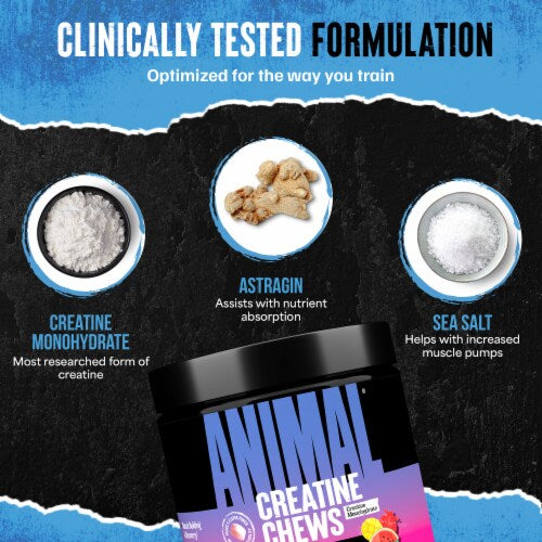 Animal Chews Creatine Monohydrate Flavored