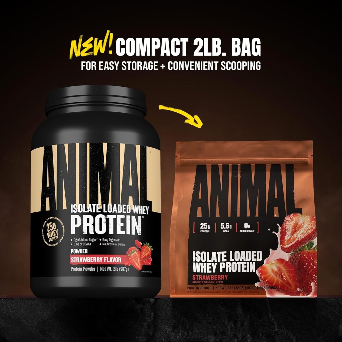 Animal Isolate Loaded Whey Protein Powder 2lb